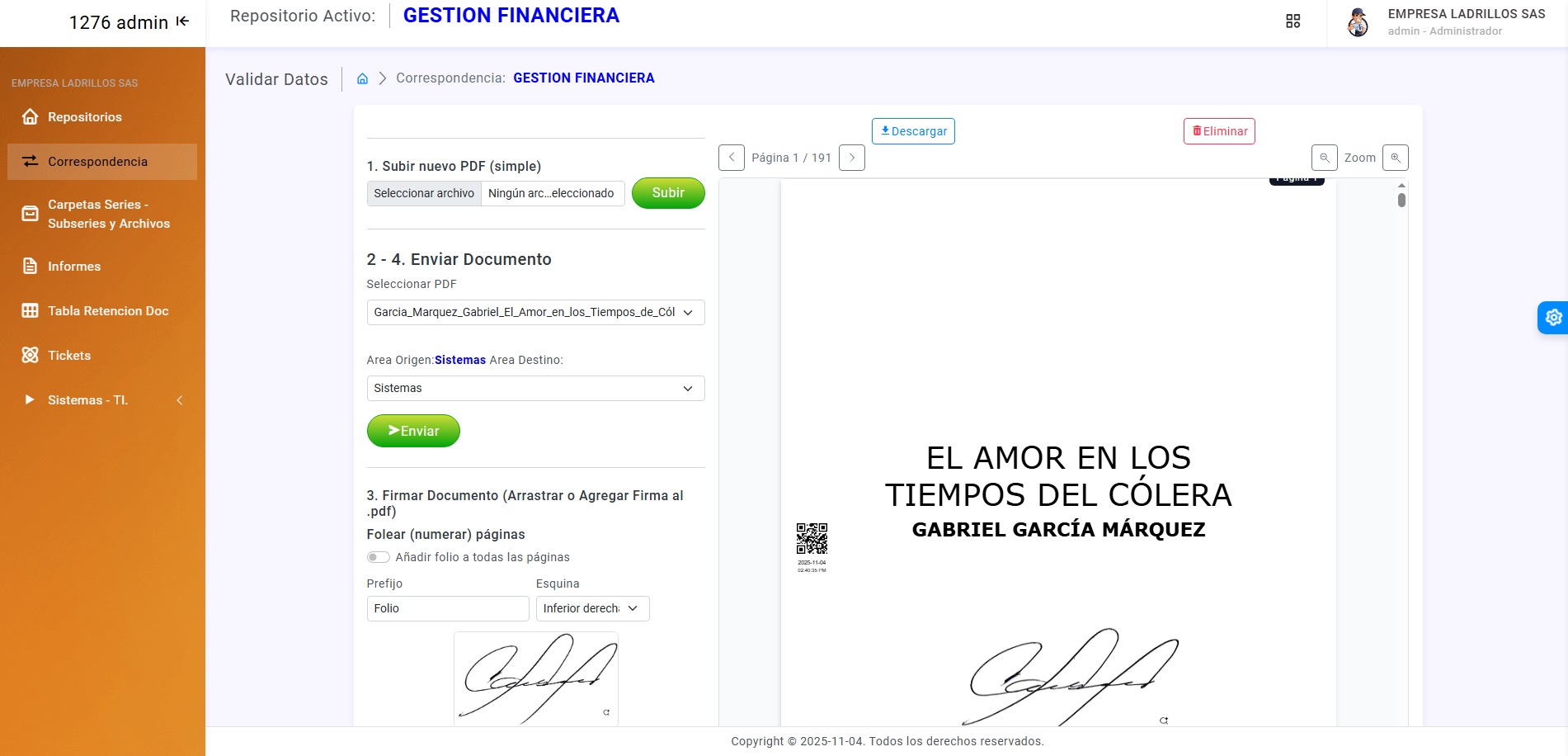 Módulo de correspondencia